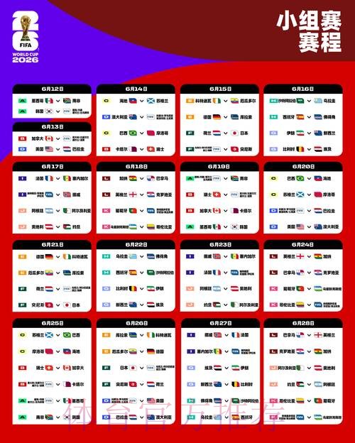 世界杯赛程几点开始 世界杯赛程几点开始